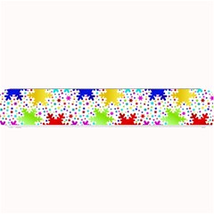 Snowflake Pattern Repeated Small Bar Mat by Amaryn4rt