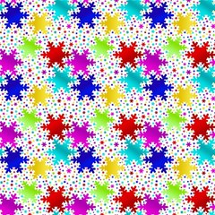 Snowflake Pattern Repeated Play Mat (rectangle) by Amaryn4rt