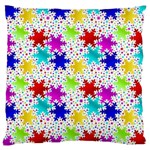 Snowflake Pattern Repeated Large Cushion Case (Two Sides) Back