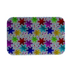 Snowflake Pattern Repeated Open Lid Metal Box (silver)   by Amaryn4rt