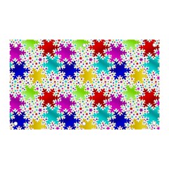 Snowflake Pattern Repeated Banner And Sign 5  X 3  by Amaryn4rt