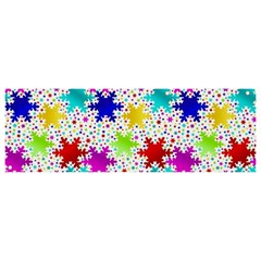 Snowflake Pattern Repeated Banner And Sign 9  X 3  by Amaryn4rt