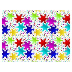 Snowflake Pattern Repeated Two Sides Premium Plush Fleece Blanket (extra Small) by Amaryn4rt