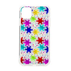 Snowflake Pattern Repeated Iphone 11 Tpu Uv Print Case by Amaryn4rt