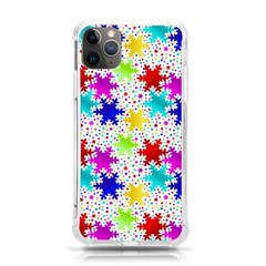 Snowflake Pattern Repeated Iphone 11 Pro Max 6 5 Inch Tpu Uv Print Case by Amaryn4rt