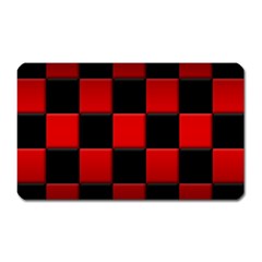 Black And Red Backgrounds- Magnet (rectangular) by Amaryn4rt