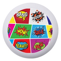 Pop Art Comic Vector Speech Cartoon Bubbles Popart Style With Humor Text Boom Bang Bubbling Expressi Dento Box With Mirror by Amaryn4rt