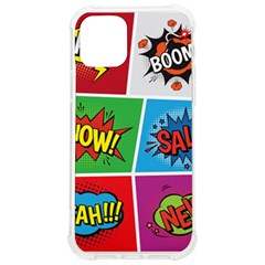 Pop Art Comic Vector Speech Cartoon Bubbles Popart Style With Humor Text Boom Bang Bubbling Expressi Iphone 12/12 Pro Tpu Uv Print Case by Amaryn4rt