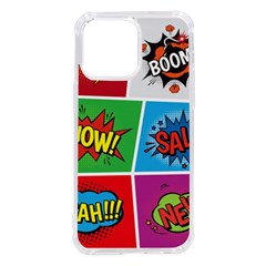 Pop Art Comic Vector Speech Cartoon Bubbles Popart Style With Humor Text Boom Bang Bubbling Expressi Iphone 14 Pro Max Tpu Uv Print Case by Amaryn4rt