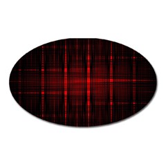 Black And Red Backgrounds Oval Magnet by Amaryn4rt