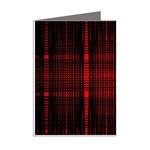 Black And Red Backgrounds Mini Greeting Cards (Pkg of 8) Right