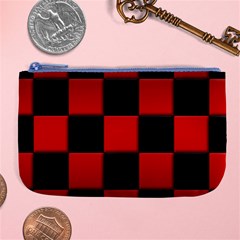 Black And Red Backgrounds- Large Coin Purse by Amaryn4rt