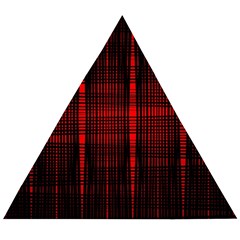 Black And Red Backgrounds Wooden Puzzle Triangle by Amaryn4rt