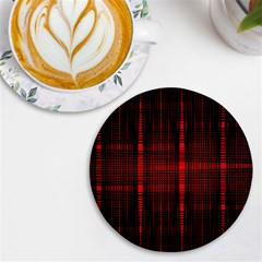 Black And Red Backgrounds Uv Print Round Tile Coaster by Amaryn4rt