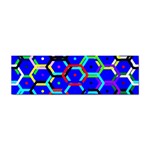 Blue Bee Hive Pattern Sticker (Bumper) Front