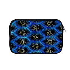 Blue Bee Hive Pattern Apple Macbook Pro 13  Zipper Case by Amaryn4rt