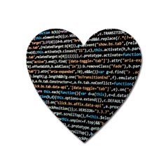 Close Up Code Coding Computer Heart Magnet by Amaryn4rt