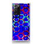 Blue Bee Hive Pattern Samsung Galaxy Note 20 Ultra TPU UV Case Front