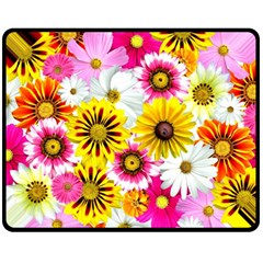 Flowers Blossom Bloom Nature Plant Fleece Blanket (medium) by Amaryn4rt