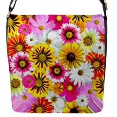 Flowers Blossom Bloom Nature Plant Flap Closure Messenger Bag (s) by Amaryn4rt