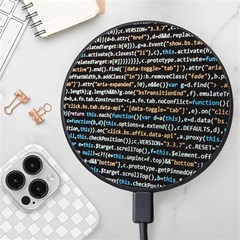 Close Up Code Coding Computer Wireless Fast Charger(black) by Amaryn4rt