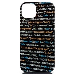 Close Up Code Coding Computer Iphone 14 Plus Black Uv Print Case by Amaryn4rt