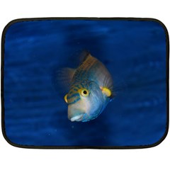 Fish Blue Animal Water Nature Fleece Blanket (mini) by Amaryn4rt