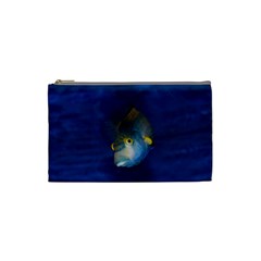 Fish Blue Animal Water Nature Cosmetic Bag (small) by Amaryn4rt