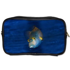 Fish Blue Animal Water Nature Toiletries Bag (two Sides) by Amaryn4rt