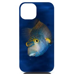 Fish Blue Animal Water Nature Iphone 14 Black Uv Print Case by Amaryn4rt