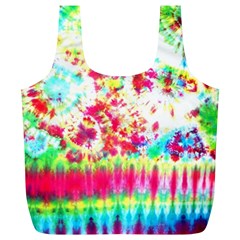 Pattern Decorated Schoolbus Tie Dye Full Print Recycle Bag (xl)