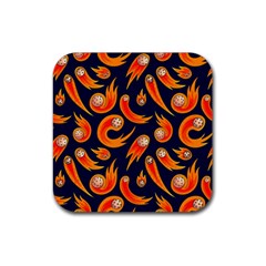 Space Patterns Pattern Rubber Coaster (square) by Amaryn4rt