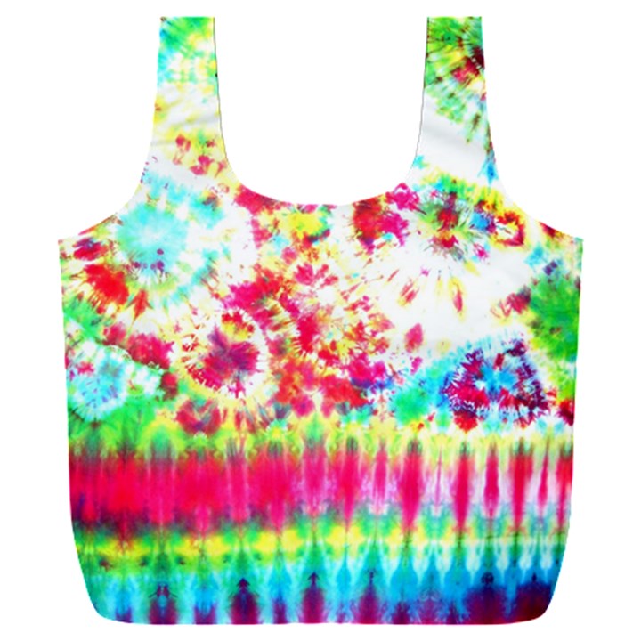 Pattern Decorated Schoolbus Tie Dye Full Print Recycle Bag (XXL)