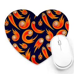 Space Patterns Pattern Heart Mousepad by Amaryn4rt