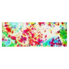 Pattern Decorated Schoolbus Tie Dye Banner And Sign 8  X 3  by Amaryn4rt