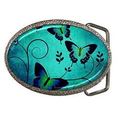 Texture Butterflies Background Belt Buckles by Amaryn4rt