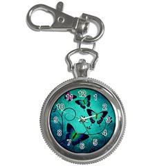 Texture Butterflies Background Key Chain Watches by Amaryn4rt