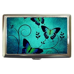 Texture Butterflies Background Cigarette Money Case by Amaryn4rt