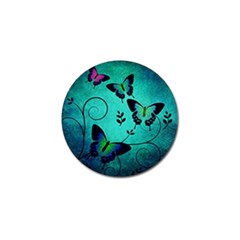 Texture Butterflies Background Golf Ball Marker (4 Pack)