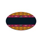 Pattern Ornaments Africa Safari Summer Graphic Sticker Oval (10 pack) Front