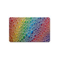 Bubbles Rainbow Colourful Colors Magnet (name Card) by Amaryn4rt