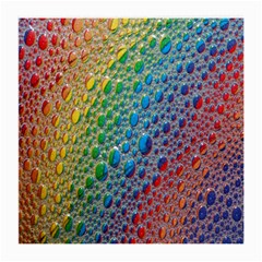 Bubbles Rainbow Colourful Colors Medium Glasses Cloth by Amaryn4rt