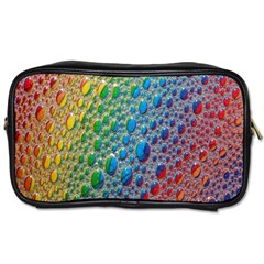 Bubbles Rainbow Colourful Colors Toiletries Bag (two Sides) by Amaryn4rt