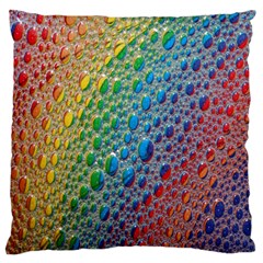 Bubbles Rainbow Colourful Colors Standard Premium Plush Fleece Cushion Case (two Sides) by Amaryn4rt