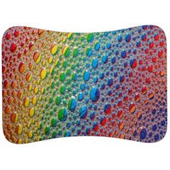 Bubbles Rainbow Colourful Colors Velour Seat Head Rest Cushion by Amaryn4rt