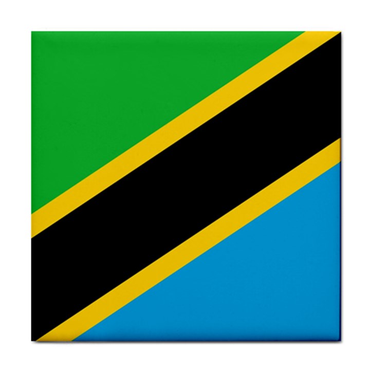 Flag Of Tanzania Tile Coaster