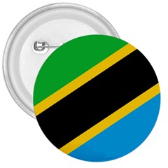 Flag Of Tanzania 3  Buttons by Amaryn4rt