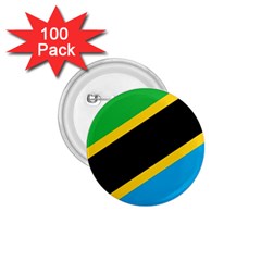 Flag Of Tanzania 1 75  Buttons (100 Pack)  by Amaryn4rt