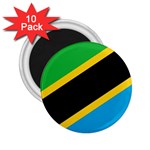 Flag Of Tanzania 2.25  Magnets (10 pack)  Front