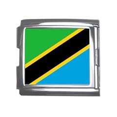 Flag Of Tanzania Mega Link Italian Charm (18mm) by Amaryn4rt